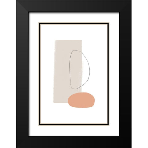 Feels Black Modern Wood Framed Art Print with Double Matting by Sawall, Anastasia