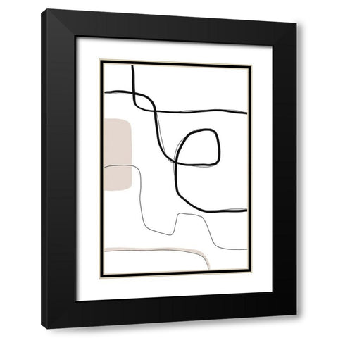 One Way or Another Black Modern Wood Framed Art Print with Double Matting by Sawall, Anastasia