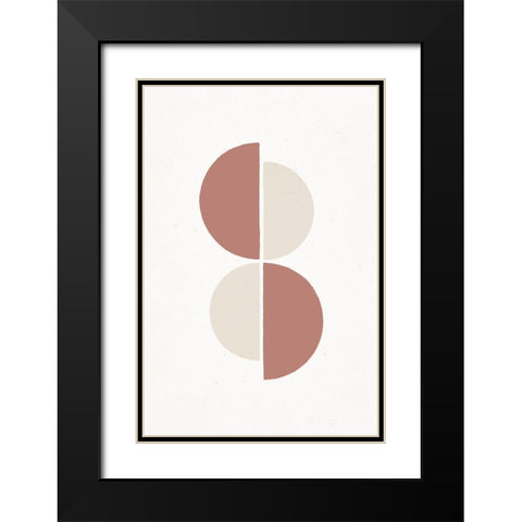Rust and Sand - Duo Black Modern Wood Framed Art Print with Double Matting by Sawall, Anastasia