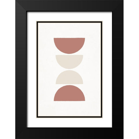 Rust and Sand - Lungo Black Modern Wood Framed Art Print with Double Matting by Sawall, Anastasia