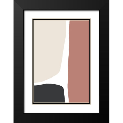 Natural Shades Trio Black Modern Wood Framed Art Print with Double Matting by Sawall, Anastasia