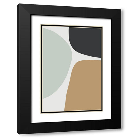 Natural Trio Black Modern Wood Framed Art Print with Double Matting by Sawall, Anastasia
