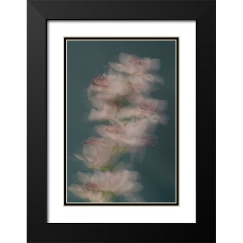 Slow motion Black Modern Wood Framed Art Print with Double Matting by Basso, Donatella