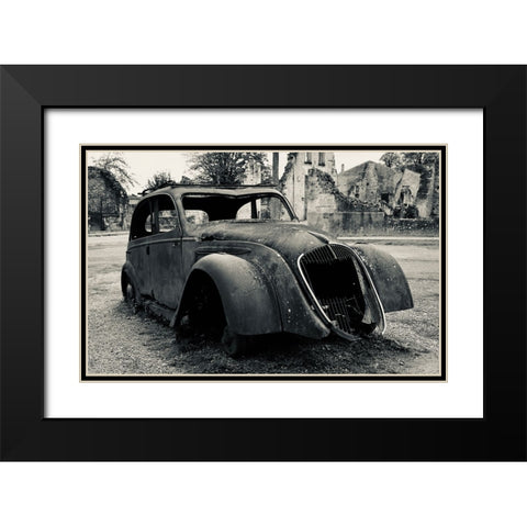 French History Black Modern Wood Framed Art Print with Double Matting by Alcantara, Miguel