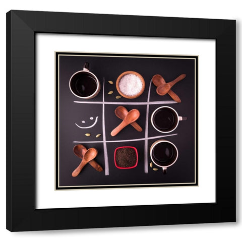 Still Life Art Black Modern Wood Framed Art Print with Double Matting by Dhuper, Sumit
