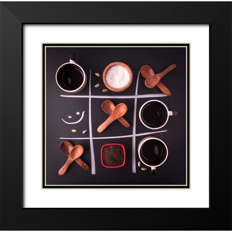 Still Life Art Black Modern Wood Framed Art Print with Double Matting by Dhuper, Sumit