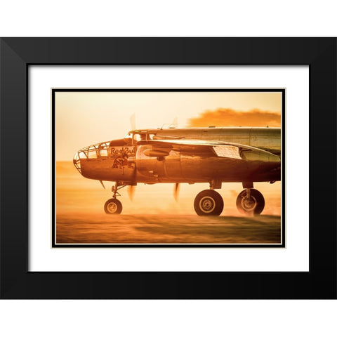 Sun ride Black Modern Wood Framed Art Print with Double Matting by Wrobel, Piotr