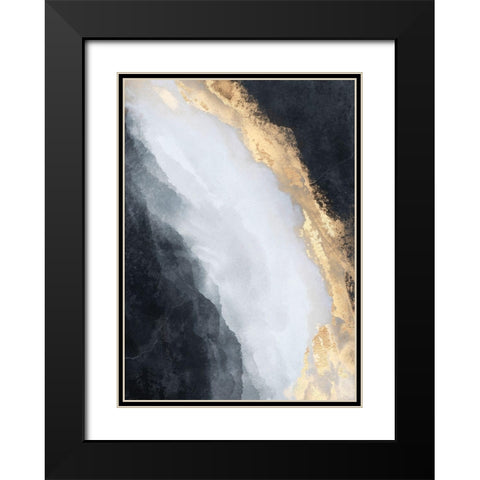 Stream Black Modern Wood Framed Art Print with Double Matting by Fredriksson, Elisabeth