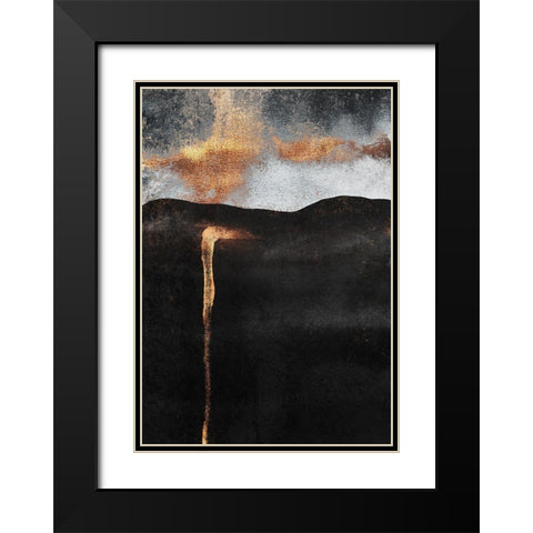 Ember Black Modern Wood Framed Art Print with Double Matting by Fredriksson, Elisabeth