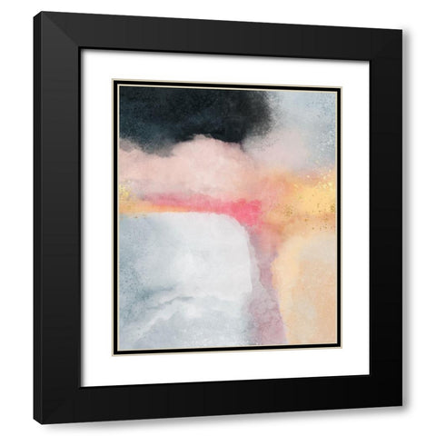 Billow Black Modern Wood Framed Art Print with Double Matting by Fredriksson, Elisabeth