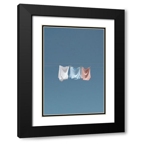 Laundry Black Modern Wood Framed Art Print with Double Matting by Cederberg, Marcus
