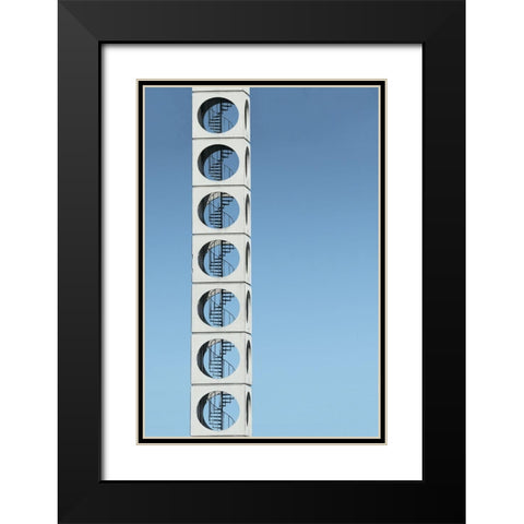 Tower of power Black Modern Wood Framed Art Print with Double Matting by Cederberg, Marcus