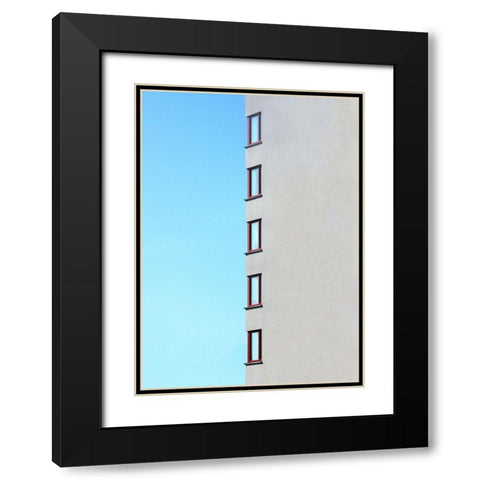 Corner row Black Modern Wood Framed Art Print with Double Matting by Cederberg, Marcus