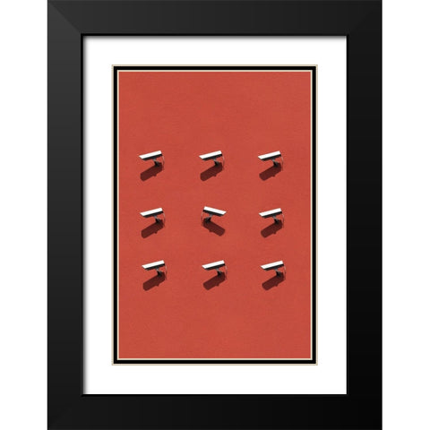 Orwell Black Modern Wood Framed Art Print with Double Matting by Cederberg, Marcus
