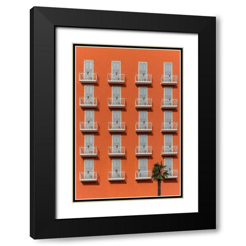 The hotel Black Modern Wood Framed Art Print with Double Matting by Cederberg, Marcus