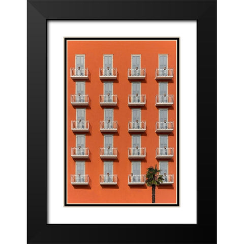 The hotel Black Modern Wood Framed Art Print with Double Matting by Cederberg, Marcus