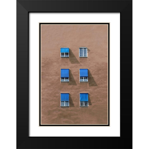 Blinds Black Modern Wood Framed Art Print with Double Matting by Cederberg, Marcus