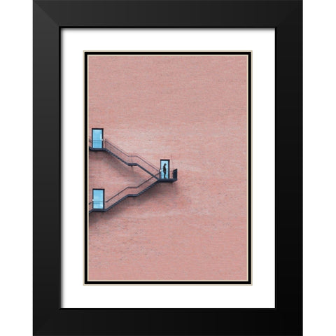 Locked out Black Modern Wood Framed Art Print with Double Matting by Cederberg, Marcus