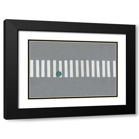 Crossing Black Modern Wood Framed Art Print with Double Matting by Cederberg, Marcus