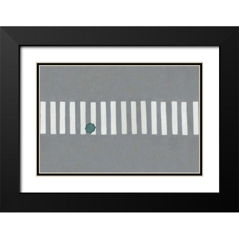 Crossing Black Modern Wood Framed Art Print with Double Matting by Cederberg, Marcus