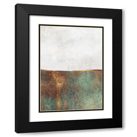 First Snow Black Modern Wood Framed Art Print with Double Matting by Fredriksson, Elisabeth