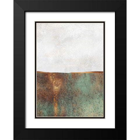 First Snow Black Modern Wood Framed Art Print with Double Matting by Fredriksson, Elisabeth