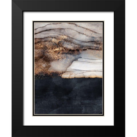 Incoming Storm Black Modern Wood Framed Art Print with Double Matting by Fredriksson, Elisabeth