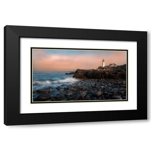 A Moody Day Black Modern Wood Framed Art Print with Double Matting by Wei, Rong