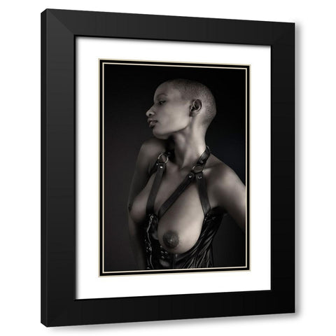 Shasta Topless Black Modern Wood Framed Art Print with Double Matting by Slotboom, Jan