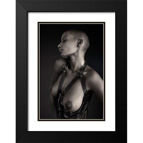 Shasta Topless Black Modern Wood Framed Art Print with Double Matting by Slotboom, Jan