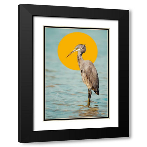 The Saint Black Modern Wood Framed Art Print with Double Matting by Hossameldin, Hany