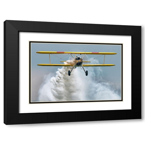 Oldtimer Sterman Black Modern Wood Framed Art Print with Double Matting by Wrobel, Piotr