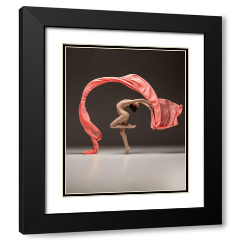 Epsilon Black Modern Wood Framed Art Print with Double Matting by Marnovin