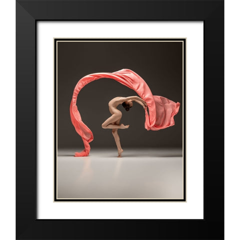 Epsilon Black Modern Wood Framed Art Print with Double Matting by Marnovin