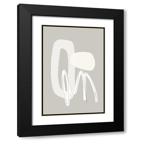 Now or Never Black Modern Wood Framed Art Print with Double Matting by Sawall, Anastasia