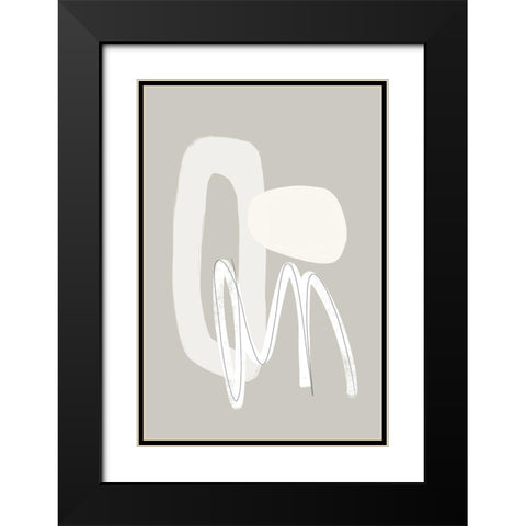 Now or Never Black Modern Wood Framed Art Print with Double Matting by Sawall, Anastasia