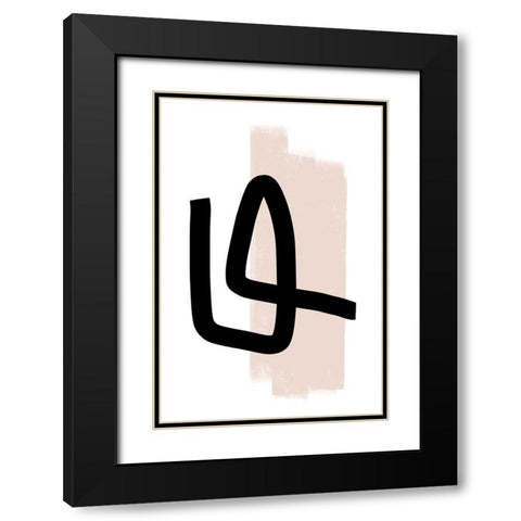 Why Not Black Modern Wood Framed Art Print with Double Matting by Sawall, Anastasia