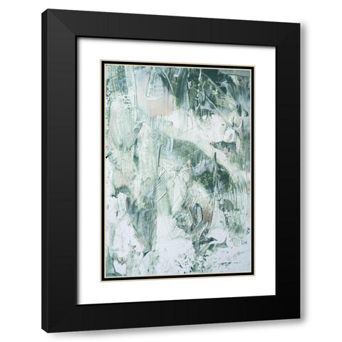 Green Acryl Black Modern Wood Framed Art Print with Double Matting by Sawall, Anastasia