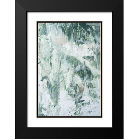 Green Acryl Black Modern Wood Framed Art Print with Double Matting by Sawall, Anastasia