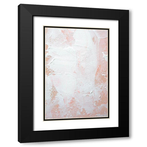 White on Orange Black Modern Wood Framed Art Print with Double Matting by Sawall, Anastasia