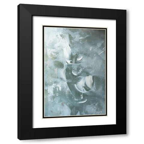 Green and White Acrylic No 2 Black Modern Wood Framed Art Print with Double Matting by Sawall, Anastasia