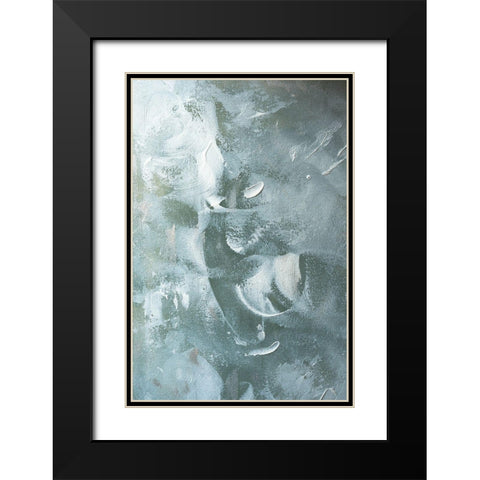 Green and White Acrylic No 2 Black Modern Wood Framed Art Print with Double Matting by Sawall, Anastasia