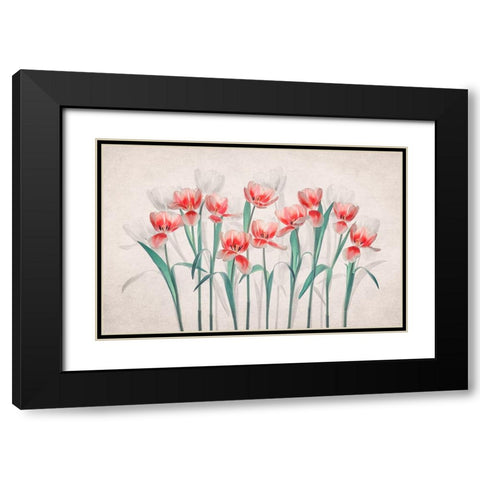 Joy of Spring Black Modern Wood Framed Art Print with Double Matting by Jacobs, Lydia