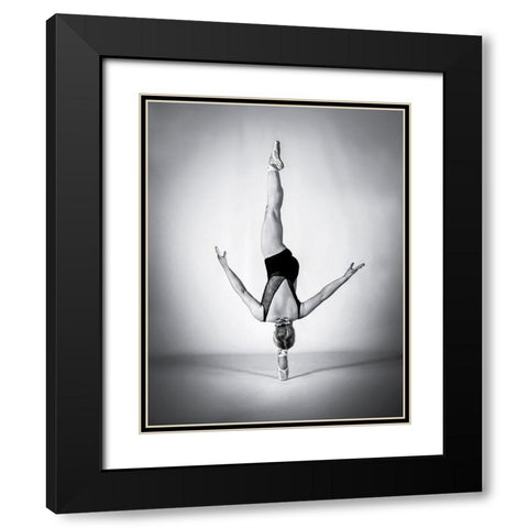 Balance Black Modern Wood Framed Art Print with Double Matting by Pentony MA, Pauline