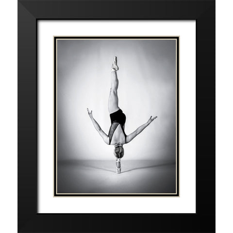 Balance Black Modern Wood Framed Art Print with Double Matting by Pentony MA, Pauline