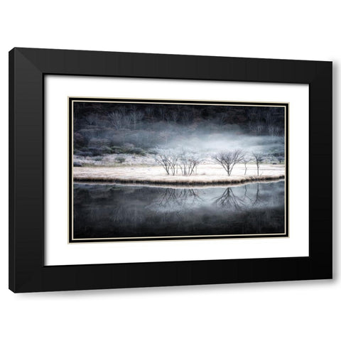 Between autumn and winter Black Modern Wood Framed Art Print with Double Matting by Suzuki, Daiki