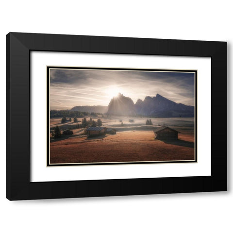 Sweet Dreams Black Modern Wood Framed Art Print with Double Matting by De Franzoni, Thomas