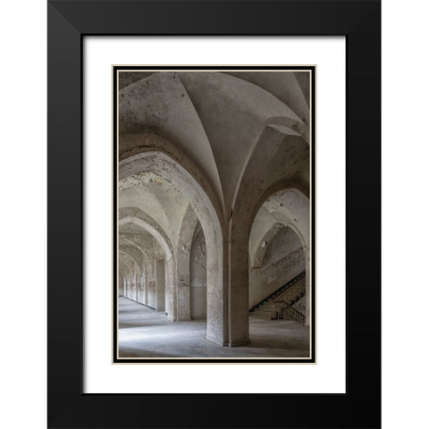 An old Jesuit monastery Black Modern Wood Framed Art Print with Double Matting by Worseling, Natascha