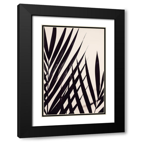 Guldpalm black Black Modern Wood Framed Art Print with Double Matting by 1x Studio III
