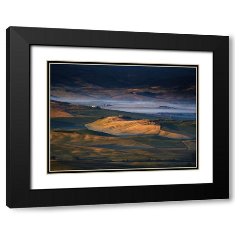 Toscana Amore Mio Black Modern Wood Framed Art Print with Double Matting by Leinemann, Ulrike